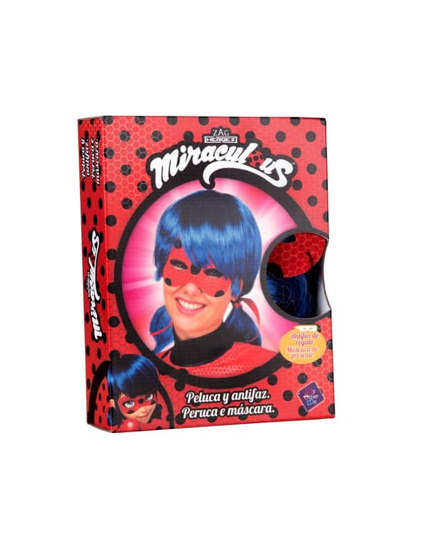 Adult Ladybug™ parykk og maskesett.Size-One size
