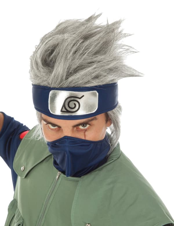 Kakashi Hatake Naruto™ parykk for voksne.Size-One size