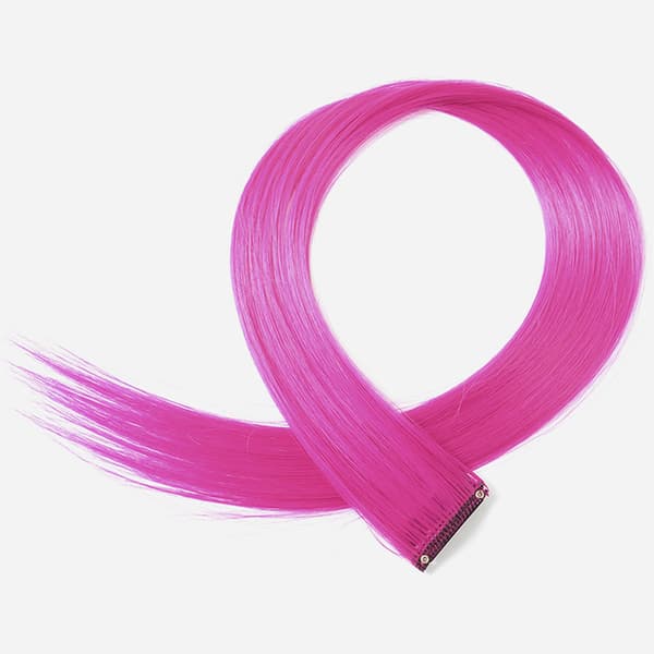 INF 10 stk. Clip in Hair Extensions Lyserød