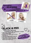 Miniatyrbild 2 av 2: Peruk - frisyr - falskt hår - extensions - hårlim Got 2b - 2CIL - Got2b Crazy Lila Clip-in Pack om 1
