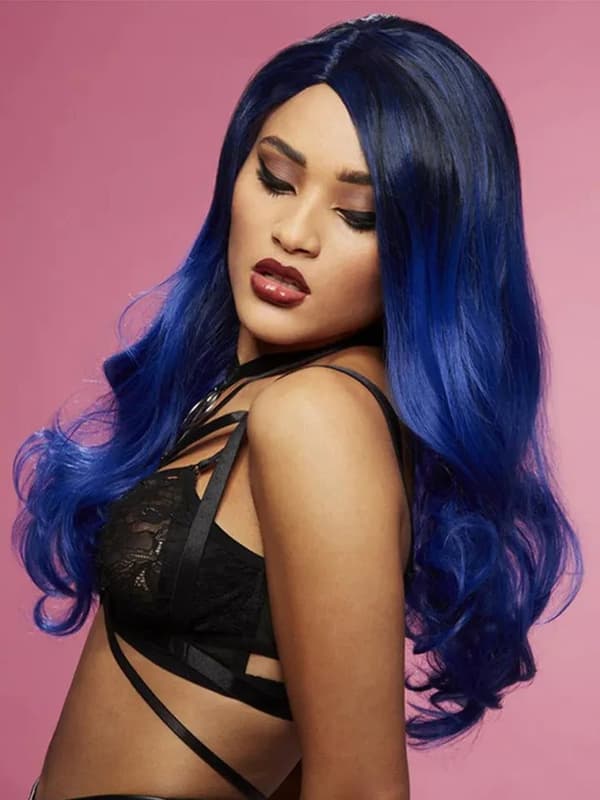 Manic Panic Midnight Blue Waves Wig Peruukki