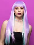 Miniatyrbild 1 av 2: Manic Panic Lavender & Aqua Wig Peruk