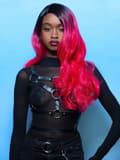 Miniatyrbillede 2 af 2: Manic Panic Red Curls Wig With Dark Roots Paryk