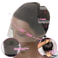 Miniatyrbillede 1 af 2: CEXXY 360 HD Lace Wig, Kinky Straight Struktur, Lang Længde (30-40 tommer),360 HD blondeparyk, 250 %, 26 tommer