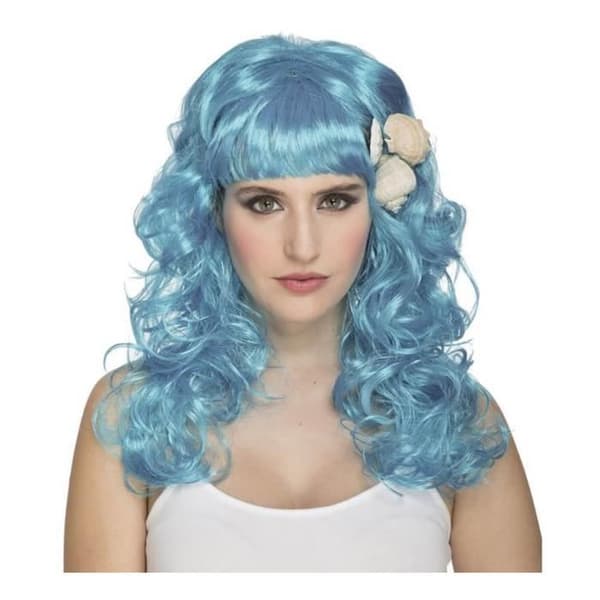 Peruk - DisfraZZes - Little Blue Mermaid - Kvinnligt barn - Skal - Disney Princess License