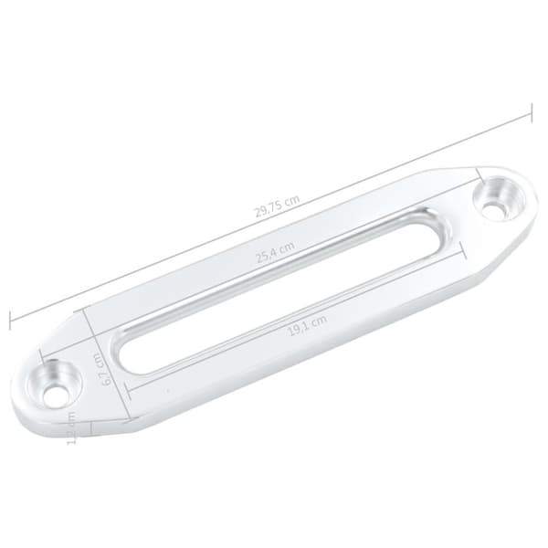 vidaXL Köysiohjain vinssille hopea 254 mm alumiini