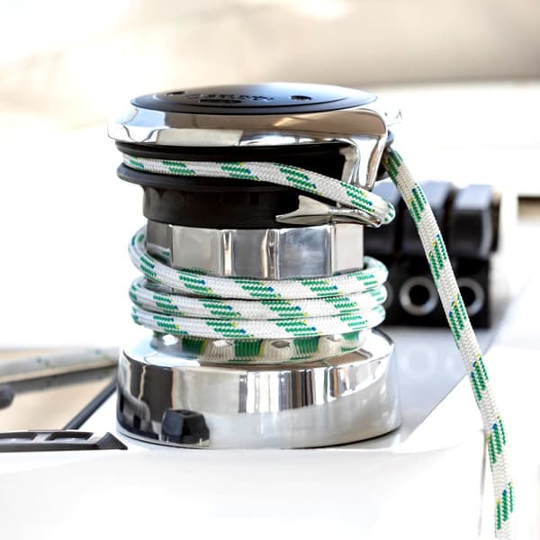 Elektrisk skotvinsch Seldén E40i Stainless, 42 V, 1200 W, självskotande, passar Ø8 - 14 mm tamp