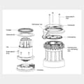 Miniatyrbild 5 av 8: Elektrisk skotvinsch Seldén E40i Stainless, 42 V, 1200 W, självskotande, passar Ø8 - 14 mm tamp