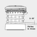 Miniatyrbild 6 av 8: Elektrisk skotvinsch Seldén E40i Stainless, 42 V, 1200 W, självskotande, passar Ø8 - 14 mm tamp