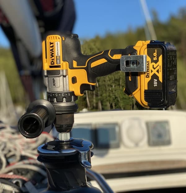 Adapter / bit mellan skotvinsch &amp; skruvdragare iWinch Aluminium