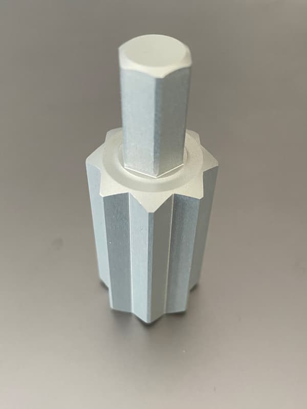 Adapter / bit mellan skotvinsch &amp; skruvdragare iWinch Aluminium