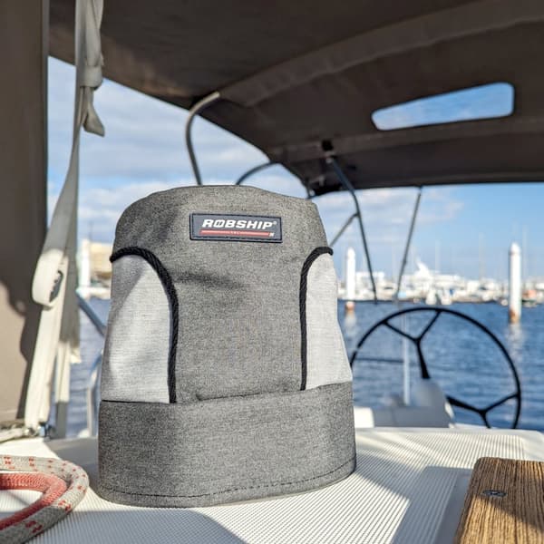 Vinschskydd Robship Winch Cover Greyline Large, UV-skyddad akryl, Ø16/20.5 cm x 19 cm, grå