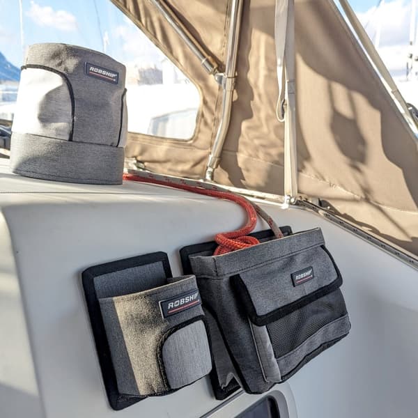 Vinschskydd Robship Winch Cover Greyline Small, UV-skyddad akryl, Ø11.5/14.5 cm x 17 cm, grå