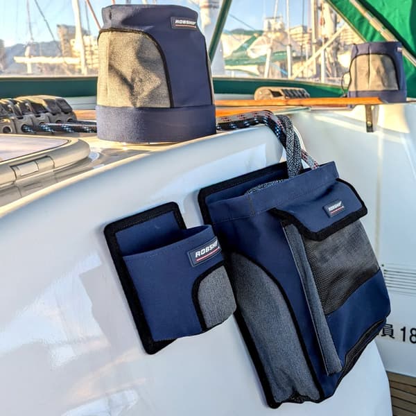 Vinschskydd Robship Winch Cover Navyline X-Large, UV-skyddad akryl, Ø20/25 cm x 28 cm, marinblå