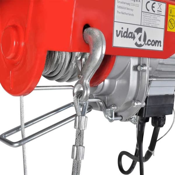 vidaXL elektrisk hejseværk 1000 W 200/400 kg
