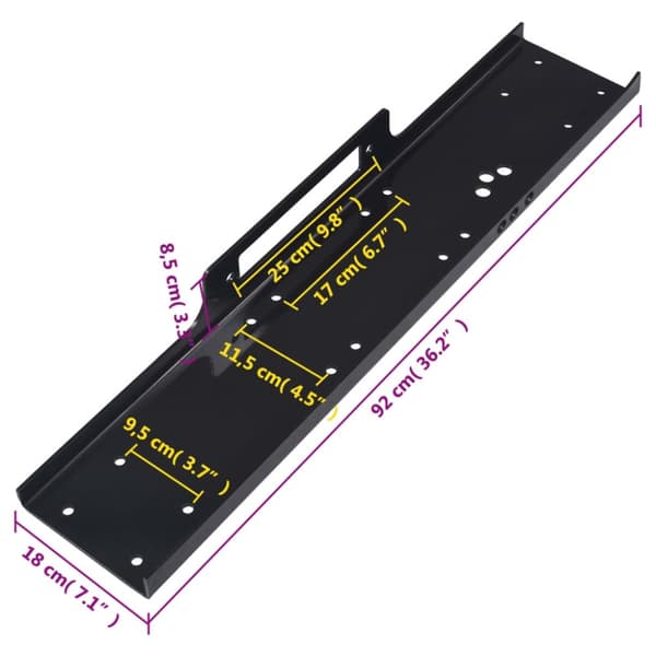 vidaXL Monteringsplate 12000 kg universal