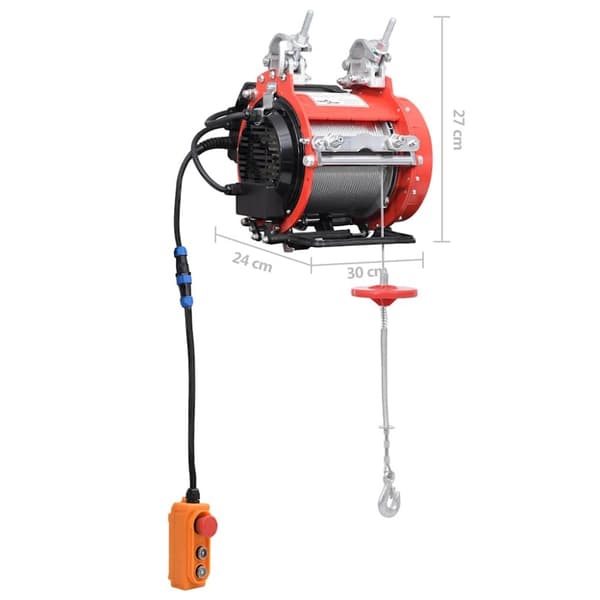 vidaXL Elektrisk vinsch 800 kg 230 V