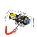Miniatyrbild 5 av 5: 4500LBS kapacitet elektrisk vinsch med 13M superstarkt rep, dubbel fjärrkontroll