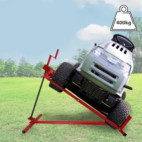 XMTECH Gräsklipparlyft, traktor Gräsklippare Lyftanordning Domkraft 400 kg, Gräsklipparlyft Gräsklipparlyft, Röd