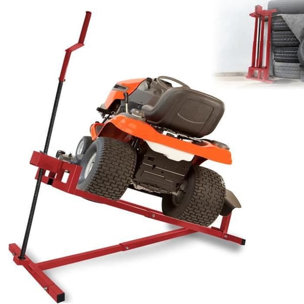 XMTECH Gräsklipparlyft, traktor Gräsklippare Lyftanordning Domkraft 400 kg, Gräsklipparlyft Gräsklipparlyft, Röd