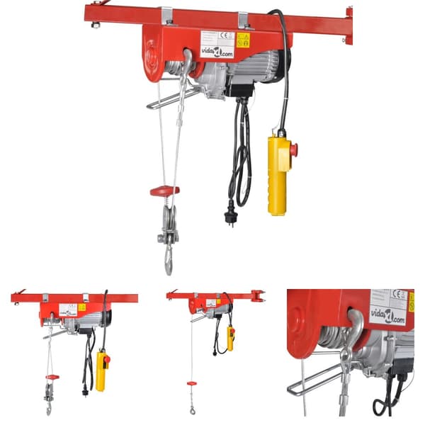 The Living Store Elektrisk vinsch 1000 W 200/400 kg -  Vinschar