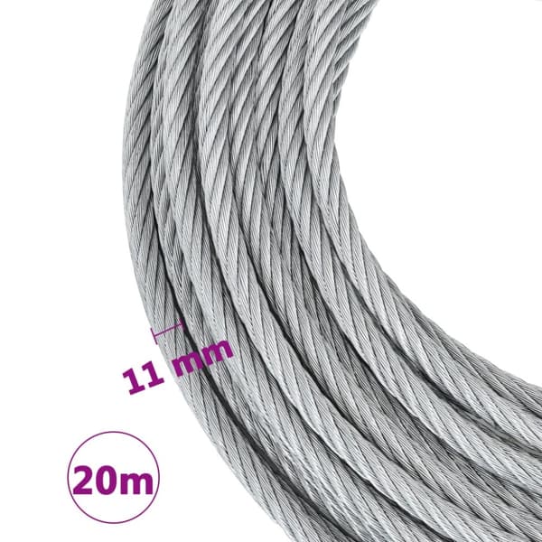 Stålkabel 20 m 1600 kg - Stålkabel - Stålkabler - Home & Living