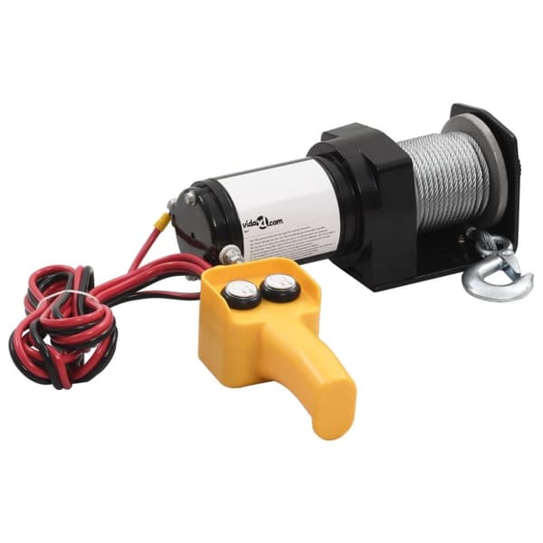 210229 12V Electric Winch 907 KG Tråd fjernbetjening -  - Home & Living