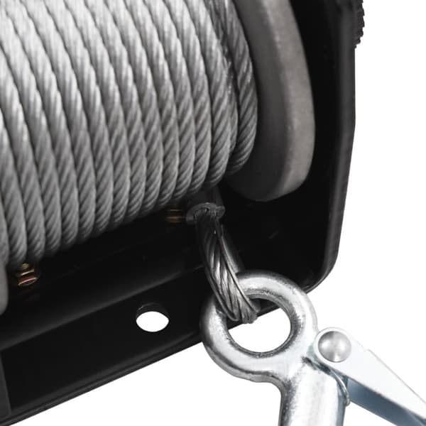 210229 12V Electric Winch 907 KG Tråd fjernbetjening -  - Home & Living