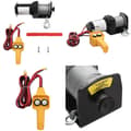 Miniatyrbillede 1 af 6: 210229 12V Electric Winch 907 KG Tråd fjernbetjening -  - Home & Living
