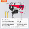 Miniatyrbild 3 av 4: Elektrisk lyftvinsch 250 KG - VEVOR - 510 W Kabellyft Vinsch-lyft 10 m/min + trådlös fjärrkontroll