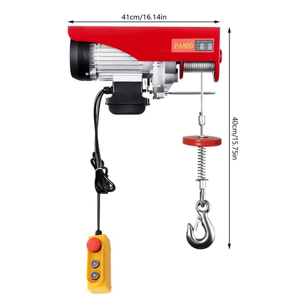 220V Elektrisk Vinsch, Lyftkapacitet upp till 800 kg, Fjärrkontrollsdrift, Snabb lyfthastighet