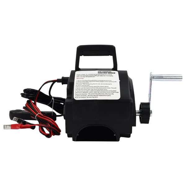 Bærbar Elektrisk Vinsj, 2000 lbs Vurderet Trækkraft, 300W Motor,3M Kabel, 2000Pund