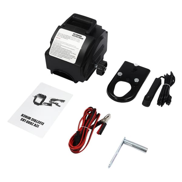 12V Sähkökela, 6000lbs Vetovoima, 300W Moottori,musta
