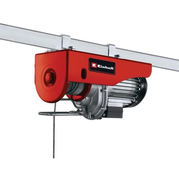 Einhell Elektrisk talja TC-EH 500 (1000 W, Metallkabel: 12 m / Ø4 mm, Max 500kg, Termisk avbrytare, Automatisk broms)