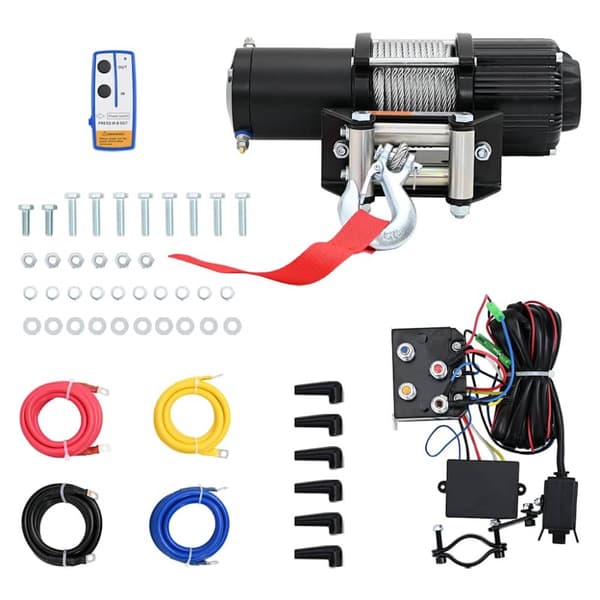 Elektrisk vinsch 12 V 4500 lbs 2040 kg med fjärrkontroll