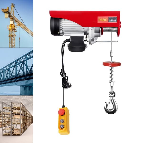 220V Elektrisk Vinsch, Lyftkapacitet upp till 800 kg, Fjärrkontrollsdrift, Snabb lyfthastighet