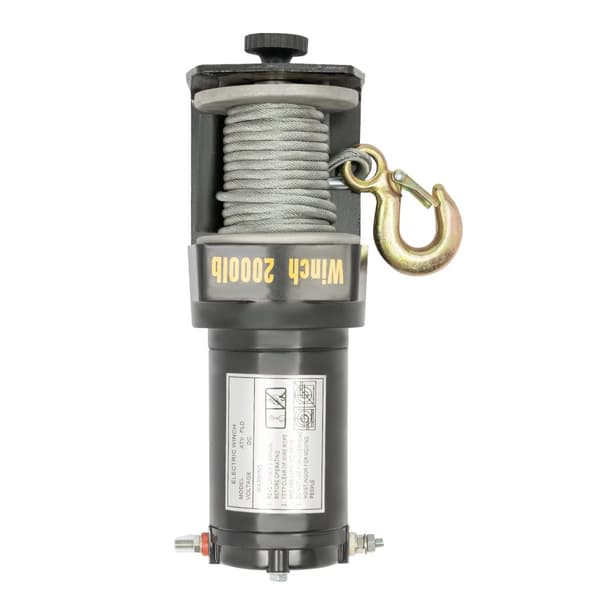 DC12V Elektrisk Vinsch, Høj Belastningskapacitet, Effektiv Motorkraft,sort