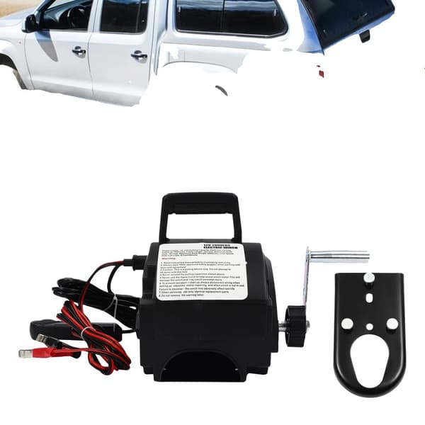 12V Elektrisk Vinsch, 2000 lb Trækkapacitet, Fjernbetjening, Holdbart Design