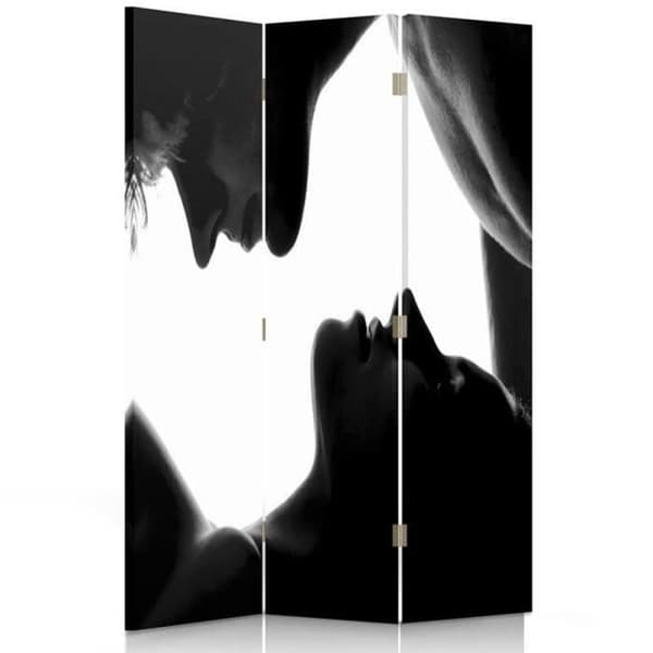 Legendarte - Skärm - Skiljevägg med fram-/baktryck First Kiss cm. 110x150 (3x)
