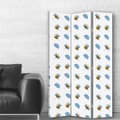 Miniatyrbild 3 av 4: Bee Pattern Screen - Dekorativ inomhusvägg - 110x150cm