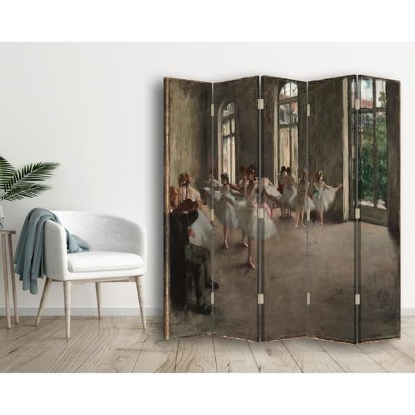 Legendarte - Skärm - Partition med repetition recto / verso tryck - Edgar Degas cm. 180x170 (5x)