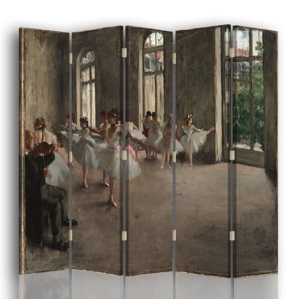 Legendarte - Skärm - Partition med repetition recto / verso tryck - Edgar Degas cm. 180x170 (5x)
