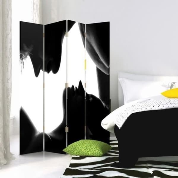 Legendarte - Skärm - Skiljevägg med fram-/baktryck First Kiss cm. 145x170 (4x)