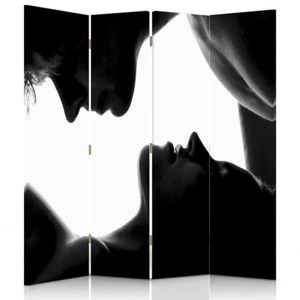 Legendarte - Skärm - Skiljevägg med fram-/baktryck First Kiss cm. 145x170 (4x)