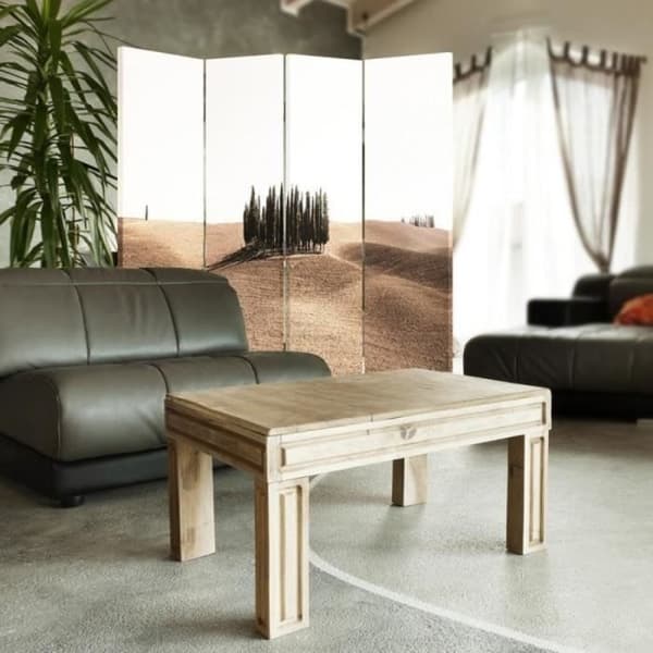 Legendarte - Skärm - Skiljevägg med dubbelsidigt tryck Rolling Hills Karta cm. 145x170 (4x)