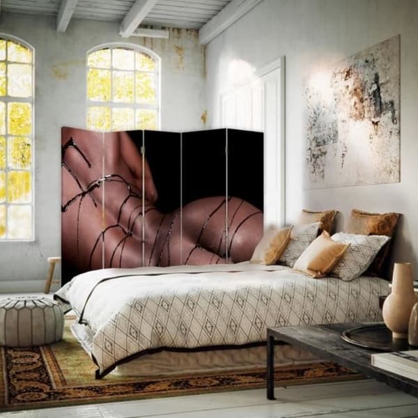 Legendarte - Skärm - Skiljevägg med fram-/baktryck Bare Beauty cm. 180x170 (5x)