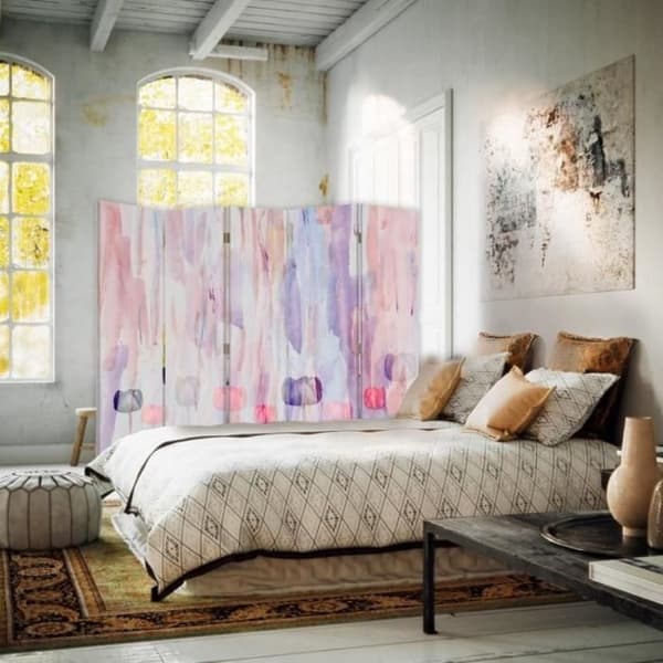 Legendarte - Skärm - Skiljevägg med tryck fram/bak Modern Art Tulpan cm. 180x170 (5x)