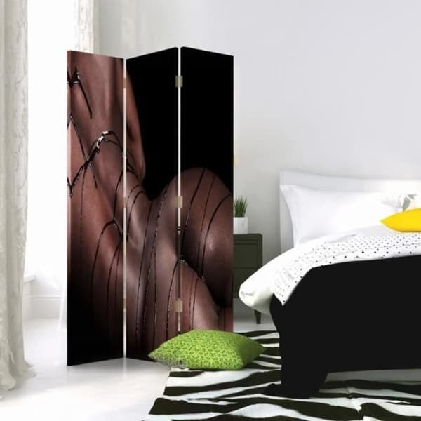 Legendarte - Skärm - Skiljevägg med fram-/baktryck Bare Beauty cm. 110x150 (3x)