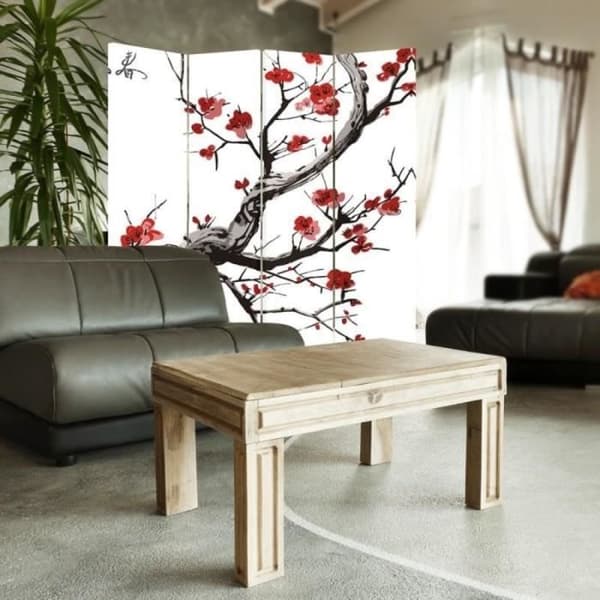 Legendarte - Skärm - Skiljevägg med fram-/baktryck Cherry Blossom cm. 145x170 (4x)