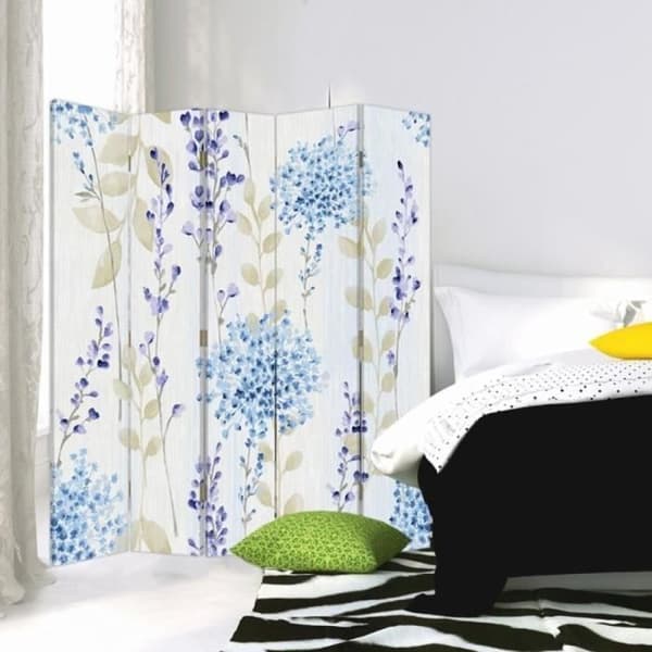 Legendarte - Skärm - Skiljevägg med tryck på båda sidor Country Blossoms cm. 180x170 (5x)